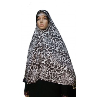 Jumbo Prayer Hijab Mini-Cat Print